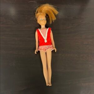 Vintage 1963 Redhead Straight Leg Skipper Doll Barbie Family Original Outfit